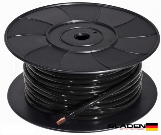 Gladen 10mm² 100% Cuivre Noir